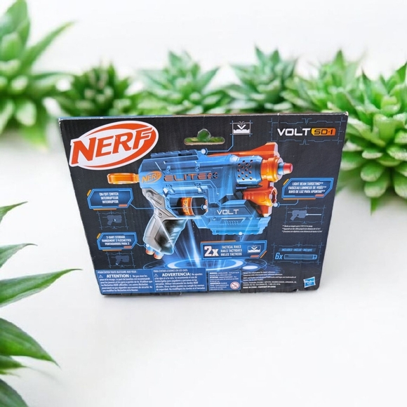 Nerf Elite 2.0 Volt SD-1 Blaster, 6 Official Nerf Darts, 2 Tactical Rails (New) - Picture 3 of 5